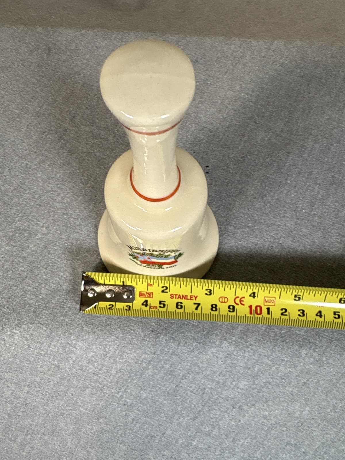 Vintage Mississippi Magnolia State Souvenir Collector Decor Bell - Thumbnail 6