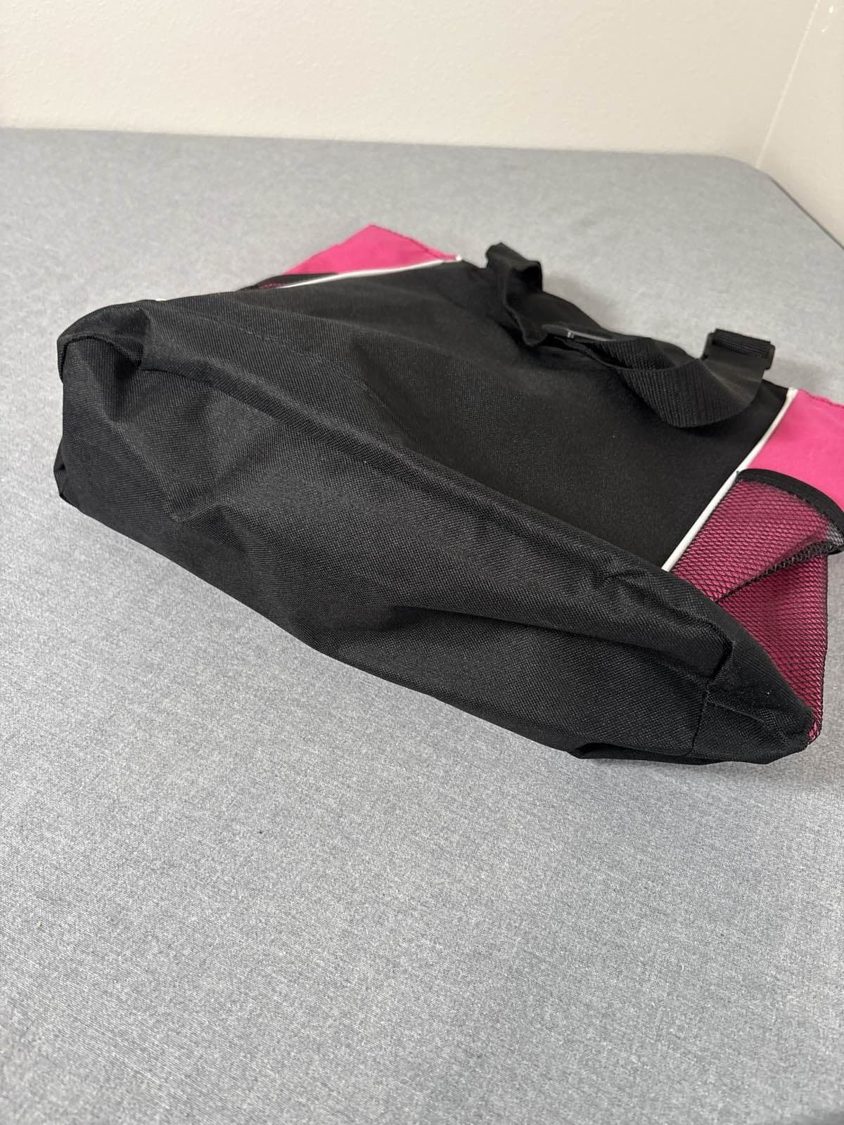 Pink it Forward Black Pink Tote Bag Zippered Mesh Pockets Breast Cancer - Thumbnail 6