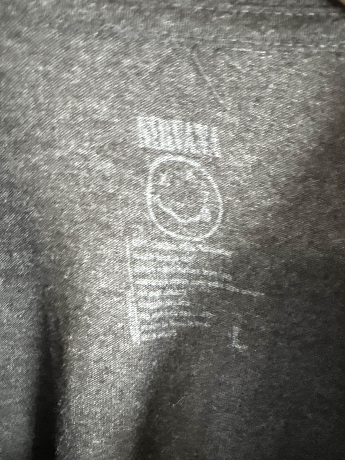 Nirvana Smiley Face Band T-Shirt Men's Black Grunge Rock Music Tee L - Thumbnail 3