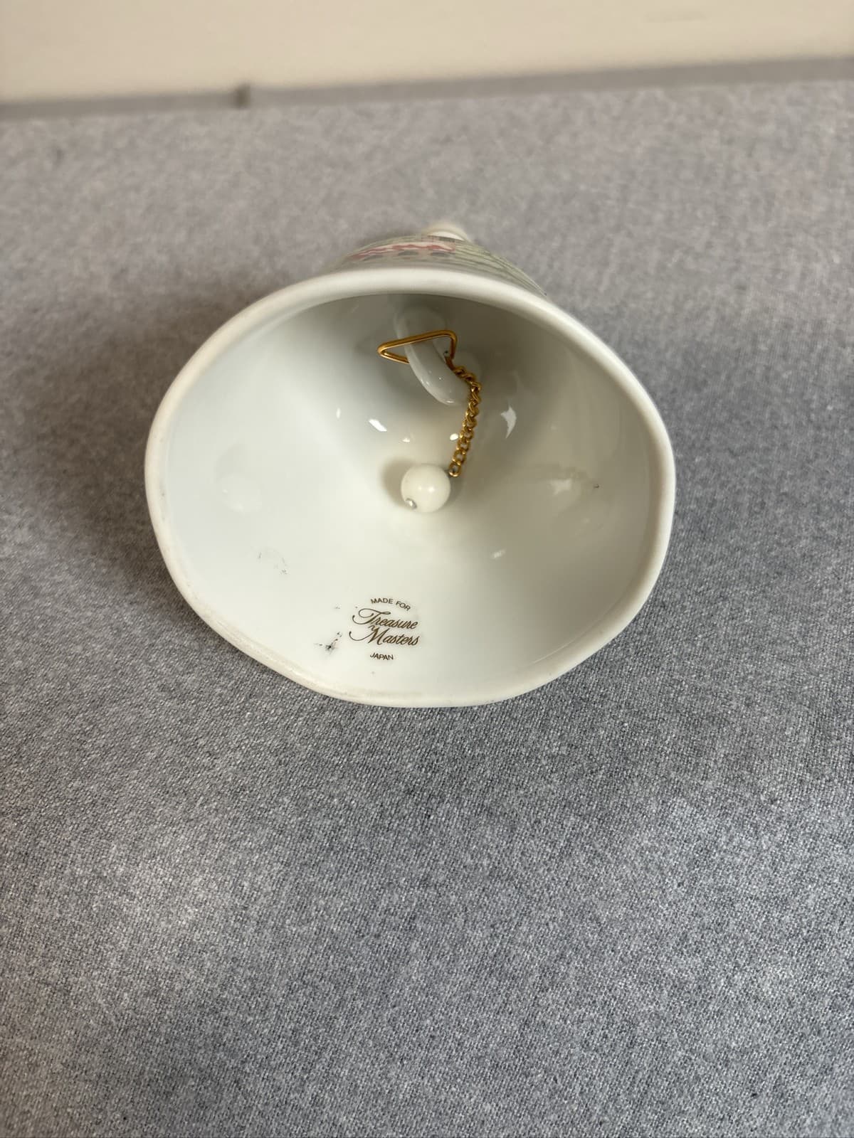 Treasure Masters Bone China Christmas Bell Church Winter Scene - Thumbnail 4