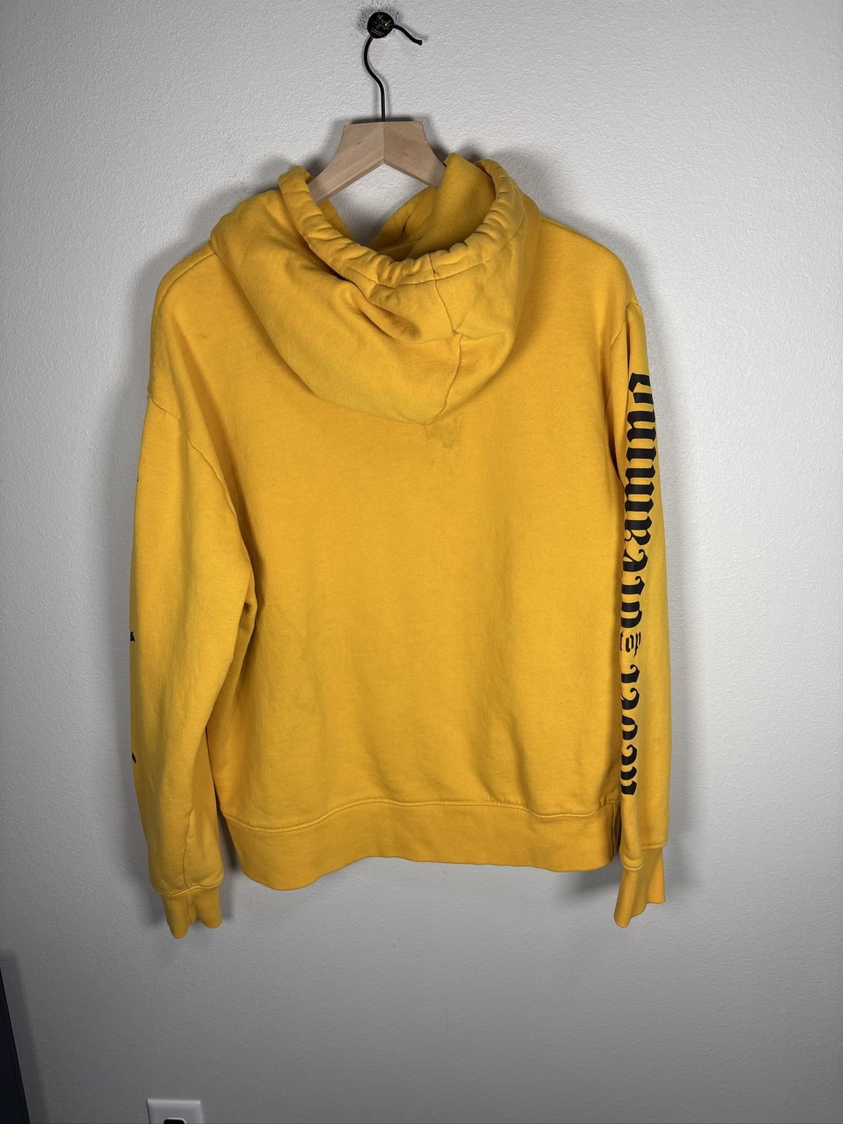 Phora Yours Truly Yellow Hoodie Rose Passion Graphic Sweatshirt - Thumbnail 5