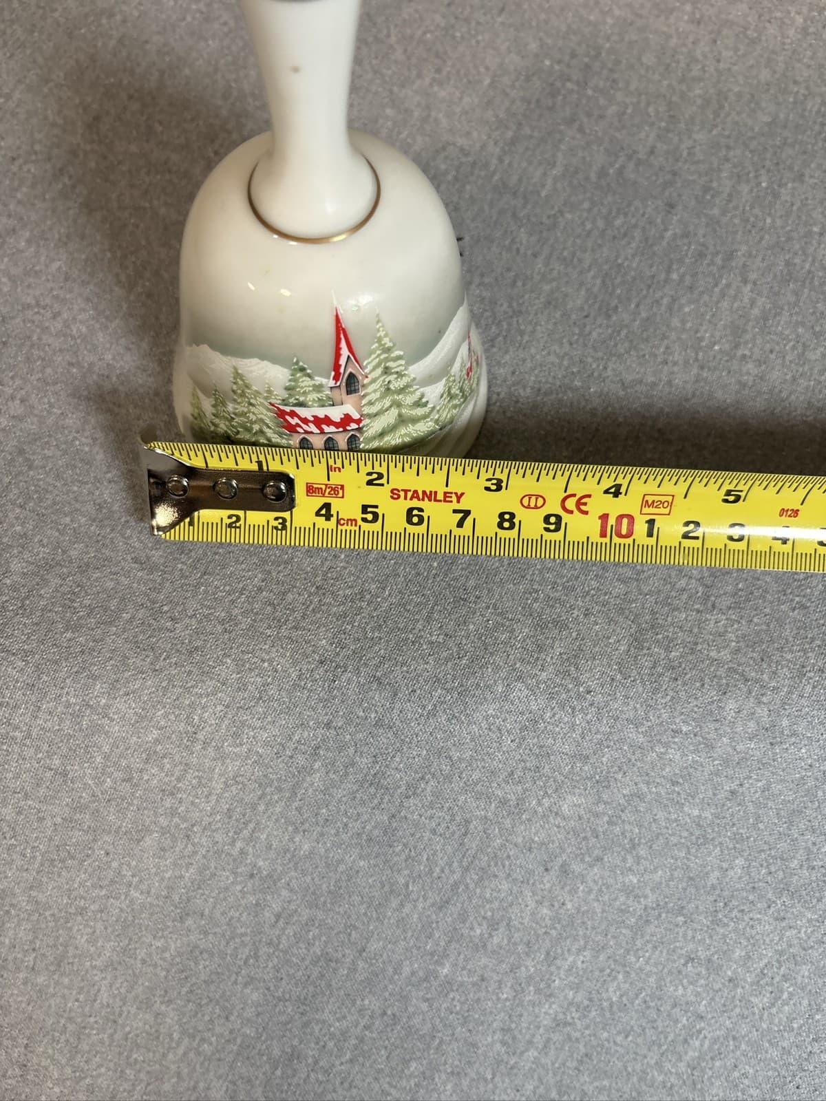 Treasure Masters Bone China Christmas Bell Church Winter Scene - Thumbnail 6