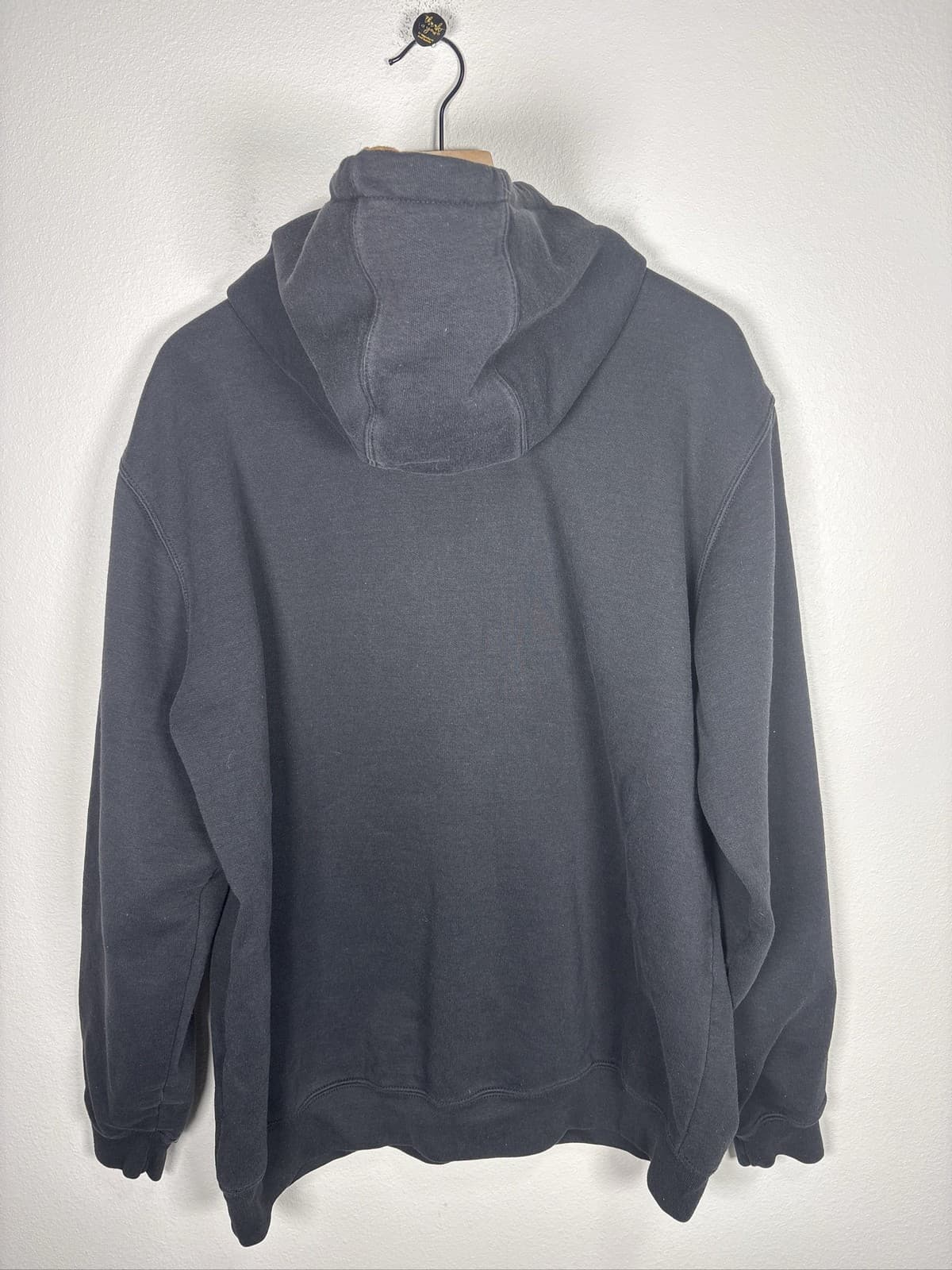 Carhartt Hoodie Mens Black Camo Logo Lined Hood Pullover Sweatshirt - Thumbnail 3