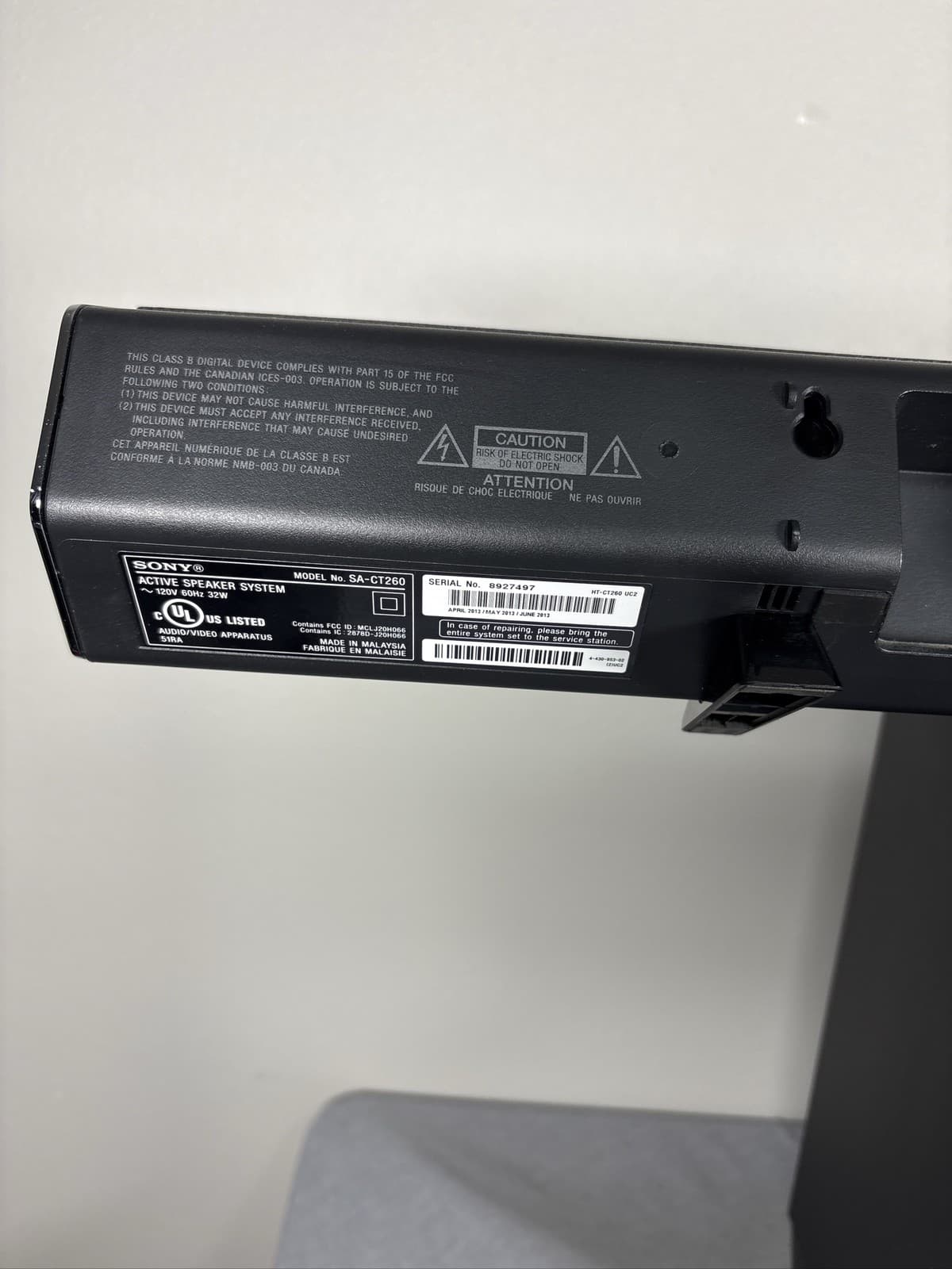 Sony SA-WCT260 Wireless Subwoofer With SA-CT260 Soundbar - Thumbnail 6