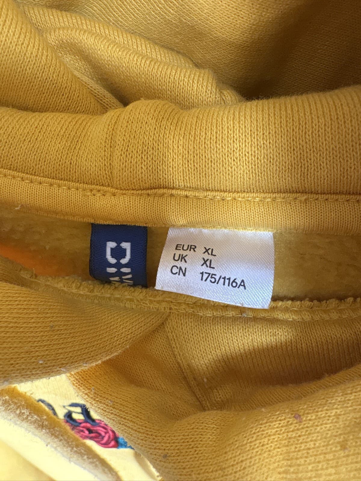 Phora Yours Truly Yellow Hoodie Rose Passion Graphic Sweatshirt - Thumbnail 3