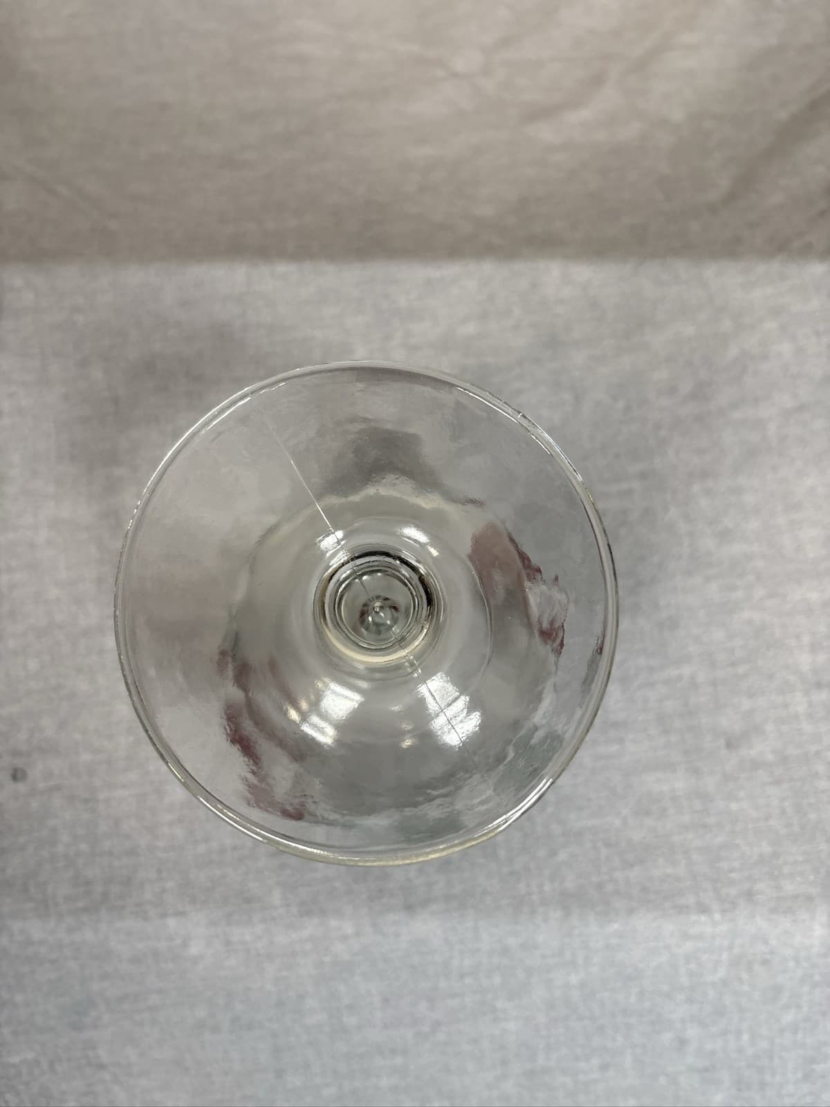 Falstaff Glass Beer Goblet Thumbprint Stemmed Schooner Red Logo 6" Tall - Thumbnail 3