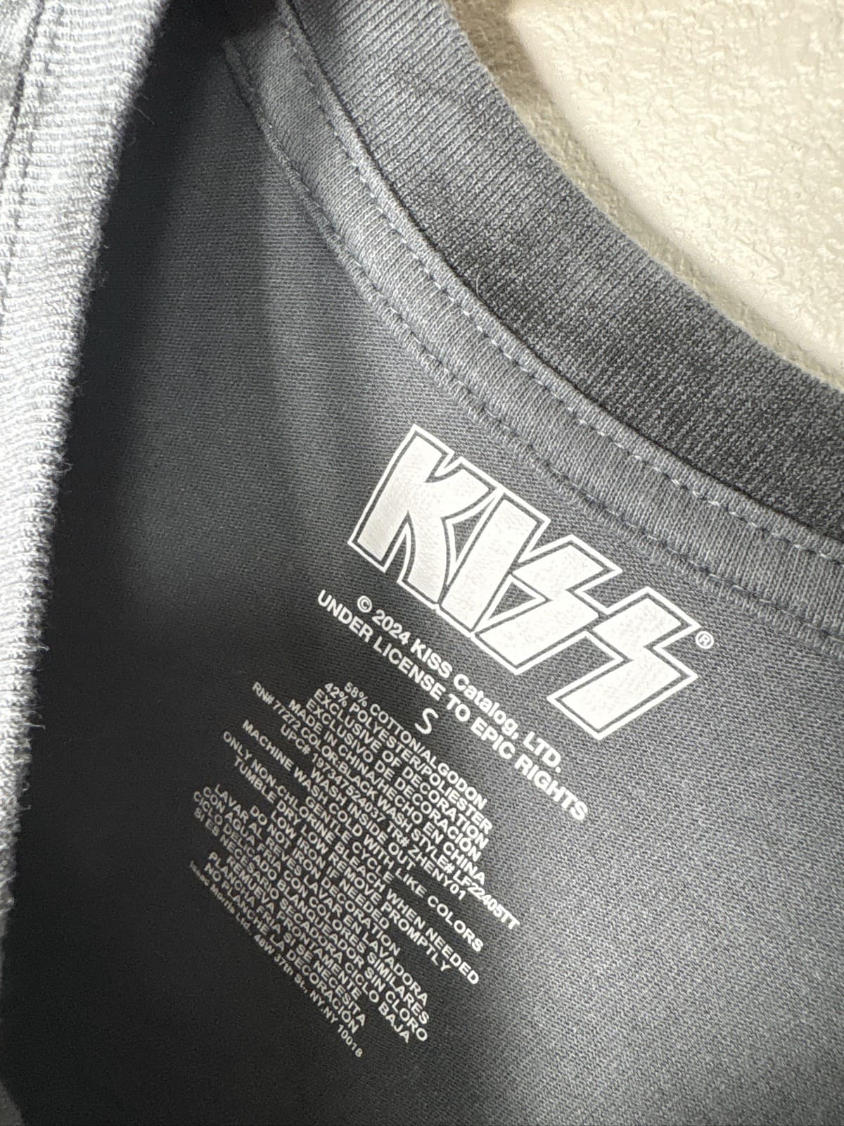 KISS Detroit Rock City T-Shirt Grey Tie Dye Graphic Band Tee S - Thumbnail 2