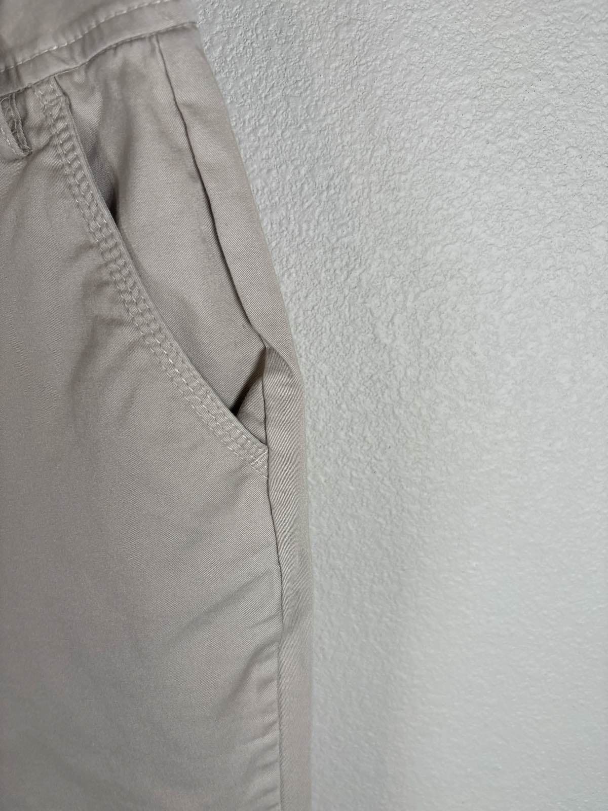 DKNY Jeans Women's Khaki Tan Chino Pants Size 6 Straight Leg Cotton Blend - Thumbnail 5