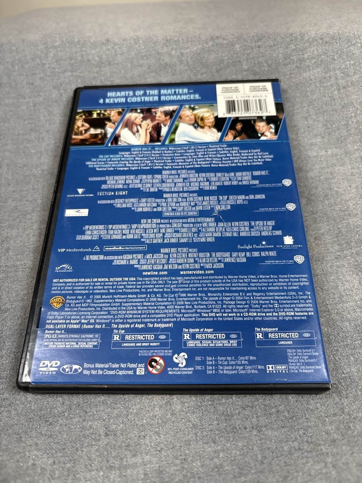 4 Film Favorites: Costner Collection DVD - Thumbnail 2