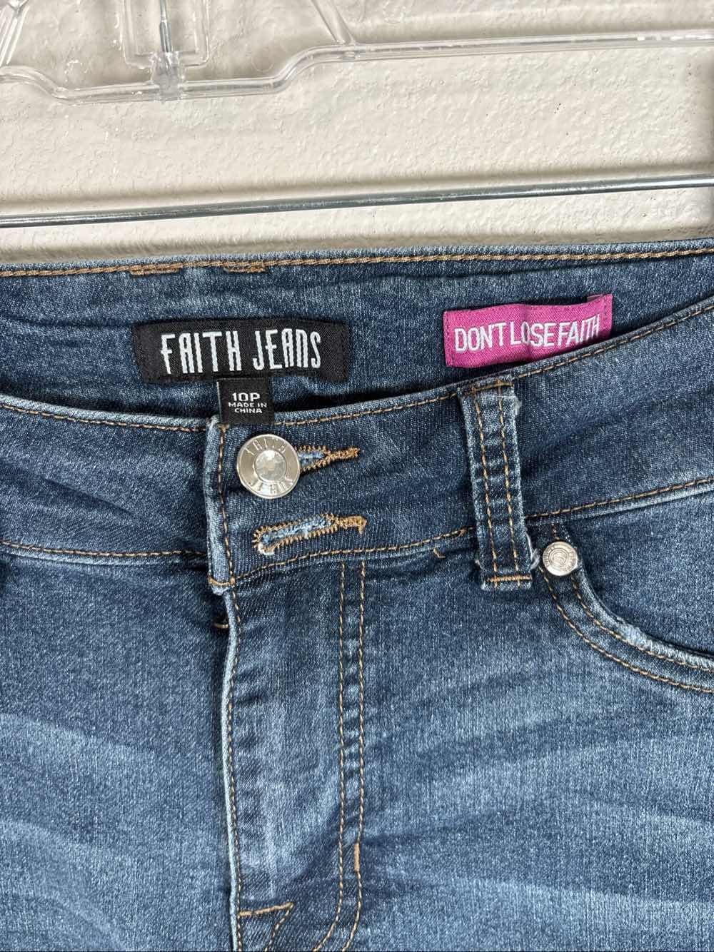 Faith Jeans Don't Lose Faith Brooks Wash Denim Shorts Women's 10P - Thumbnail 2