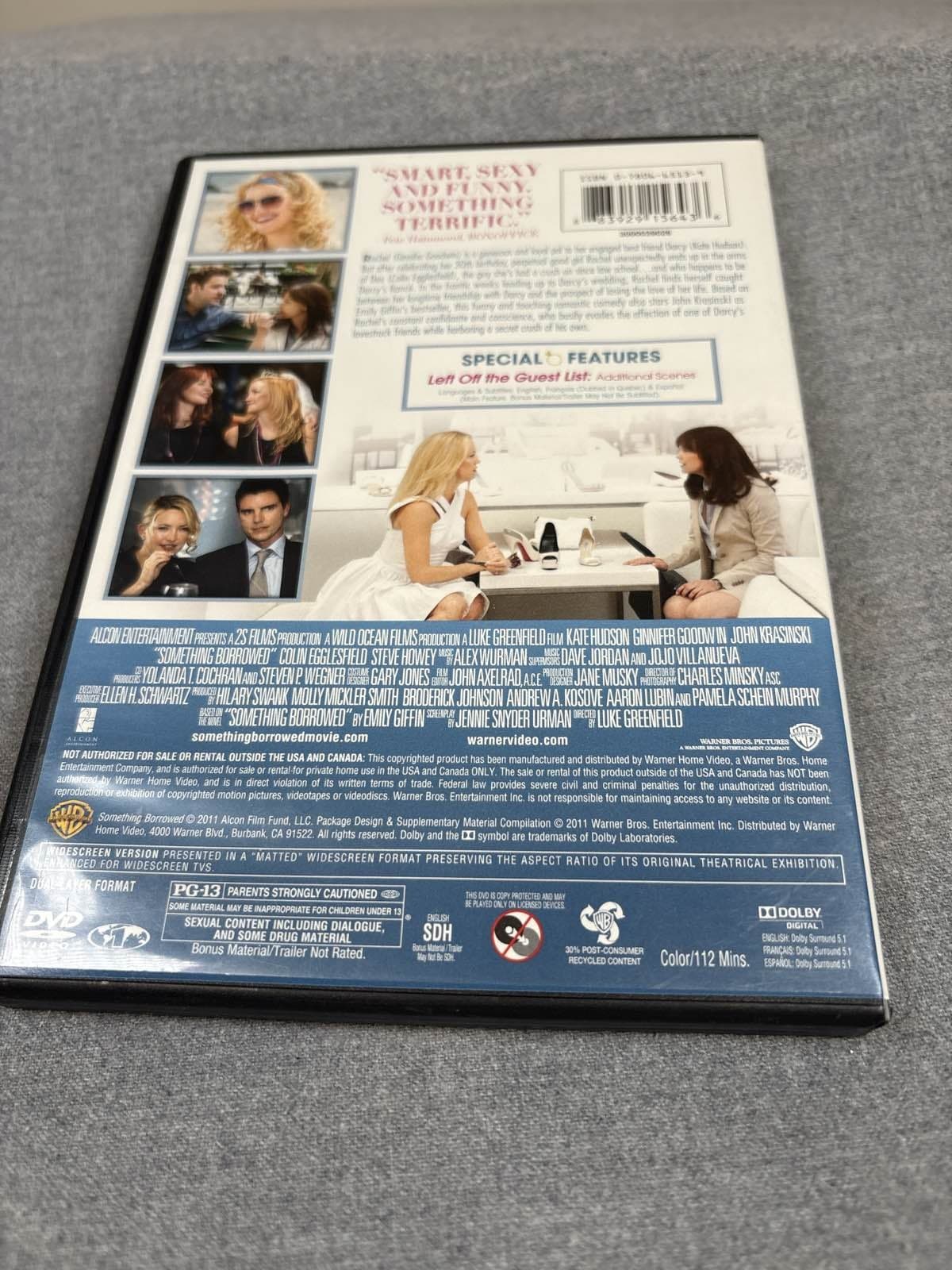 Something Borrowed DVD 2011 Kate Hudson John Krasinski Ginnifer Goodwin - Thumbnail 2