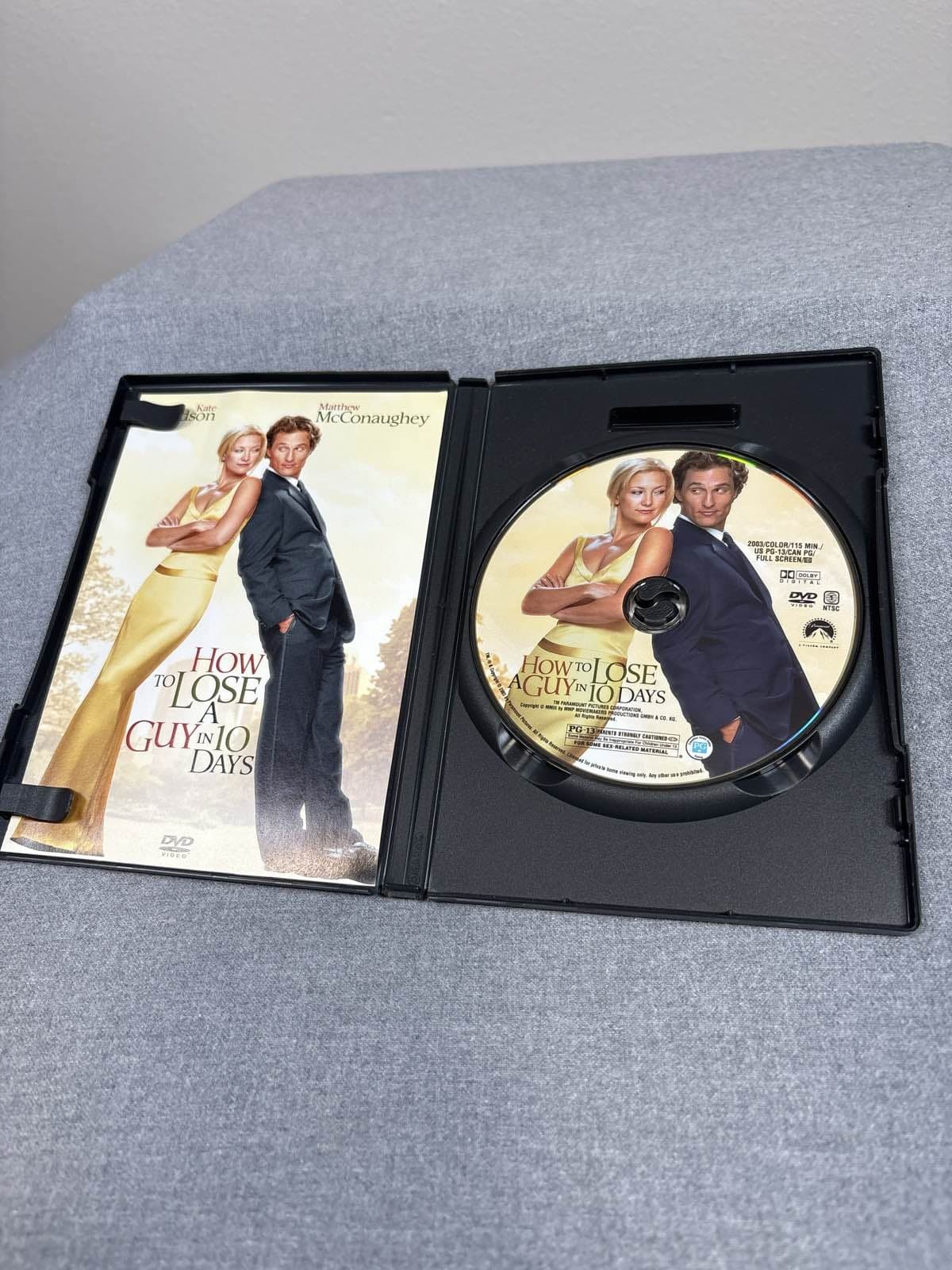 How to Lose a Guy in 10 Days DVD 2003 Full Screen Kate Hudson McConaughey - Thumbnail 3