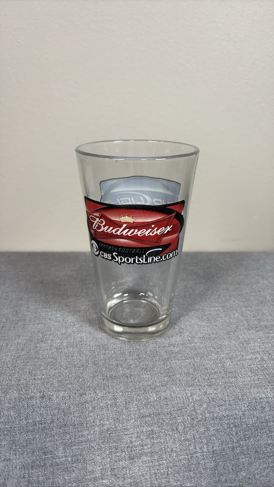 Budweiser SportsLine.com Fantasy Football Pint Glass