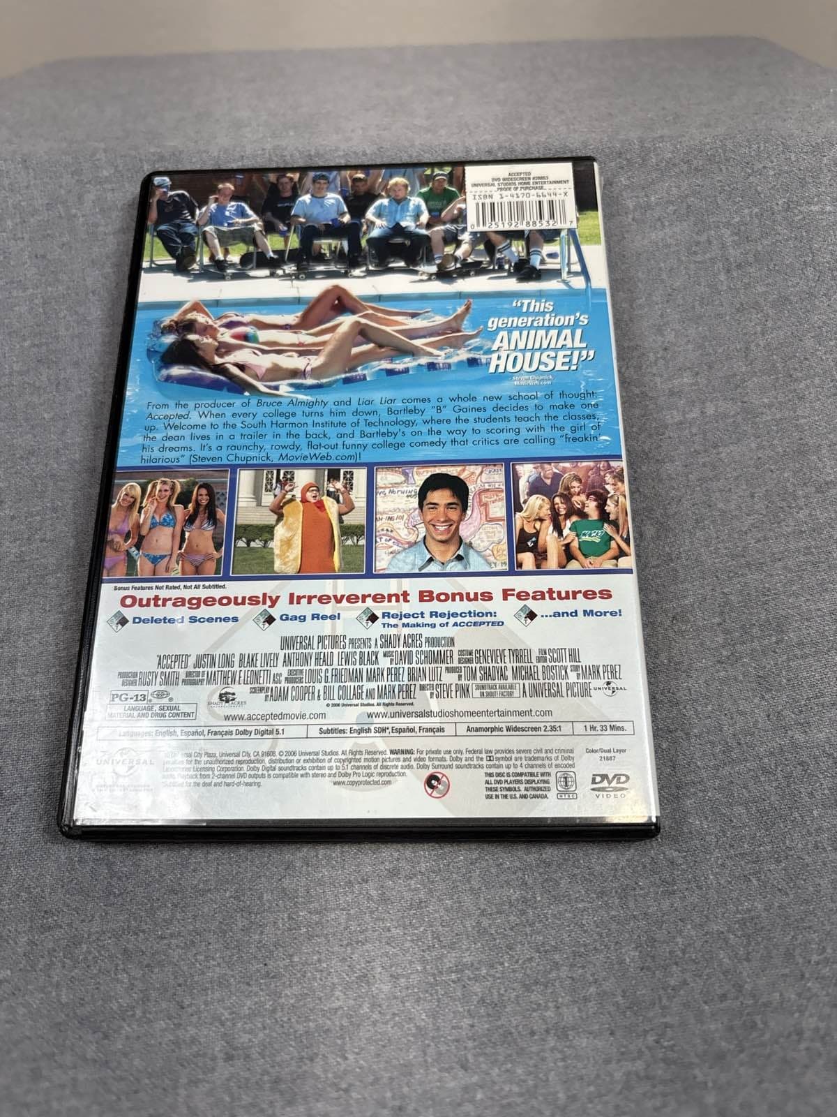 2006 Widescreen Edition Movie Justin Long Blake Lively - Thumbnail 2