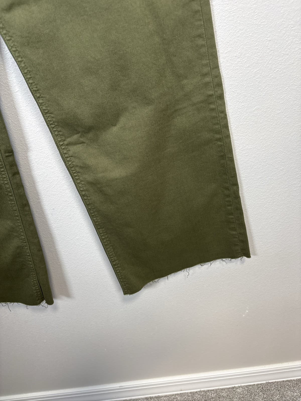 Kut From The Kloth Meg High Rise Wide Leg Olive Pants Women’s Size 0 - Thumbnail 6