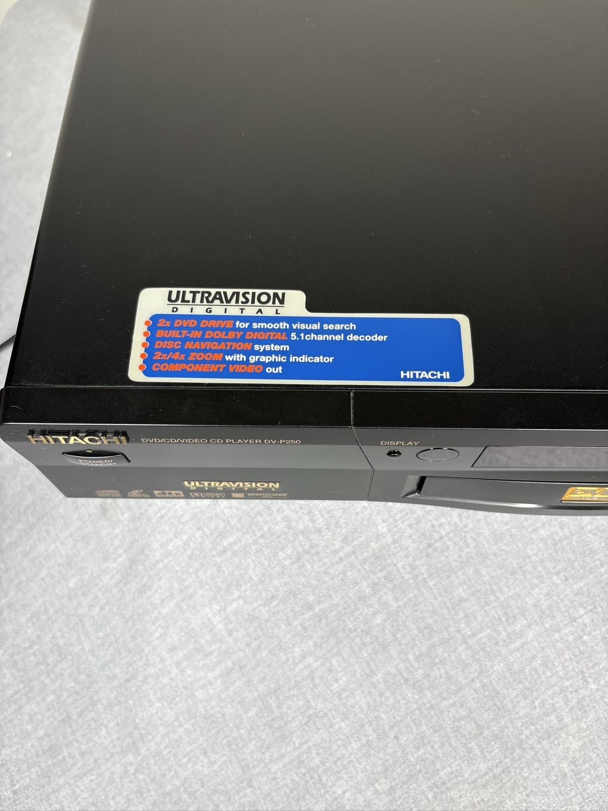 Hitachi DVD Player Model DV-P250U Dolby Digital Component Video Output - Thumbnail 5