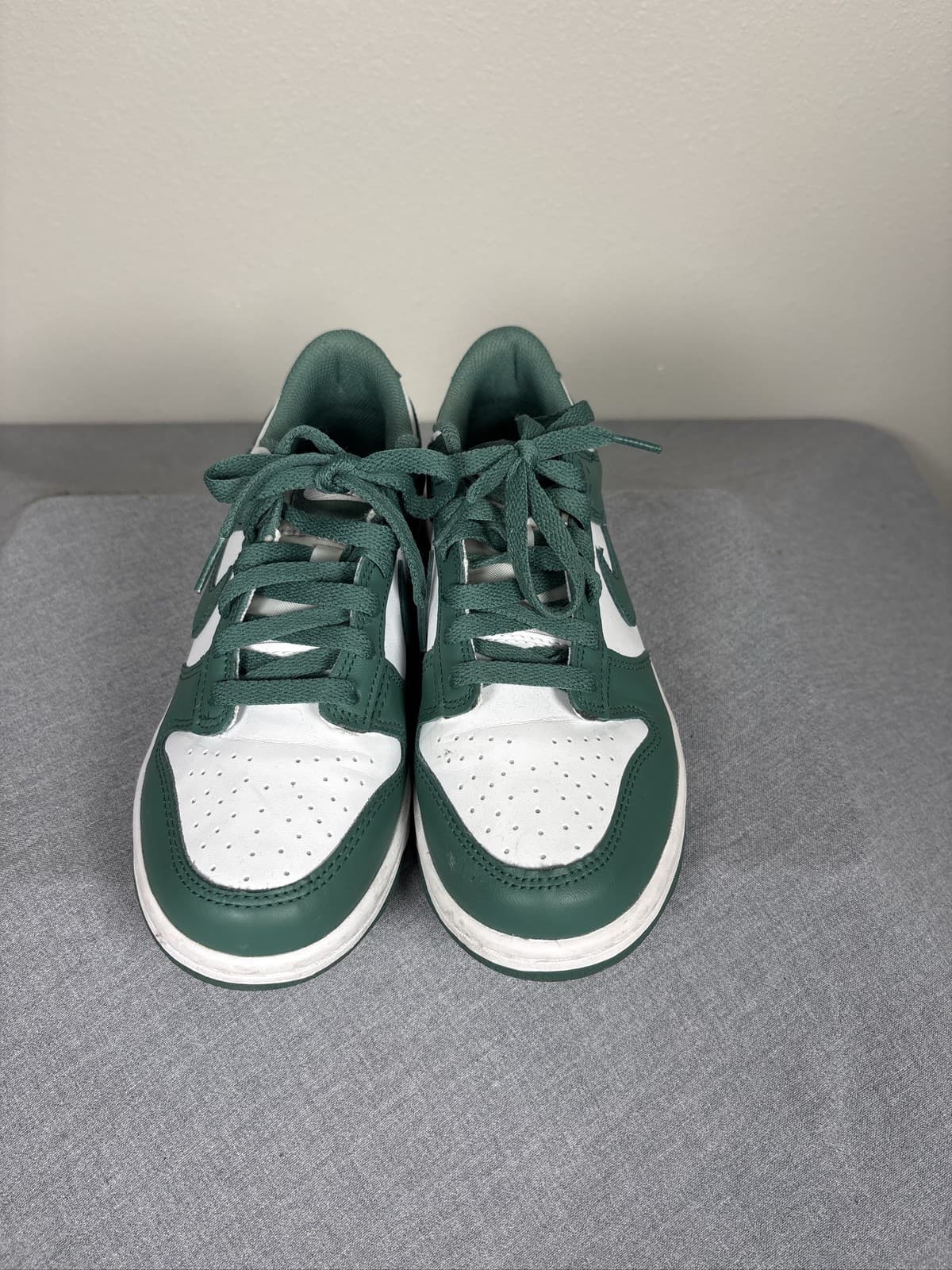 Nike Dunk Low Retro Michigan State Team Green White DD1391-101 Youth 7 Sneaker - Thumbnail 3