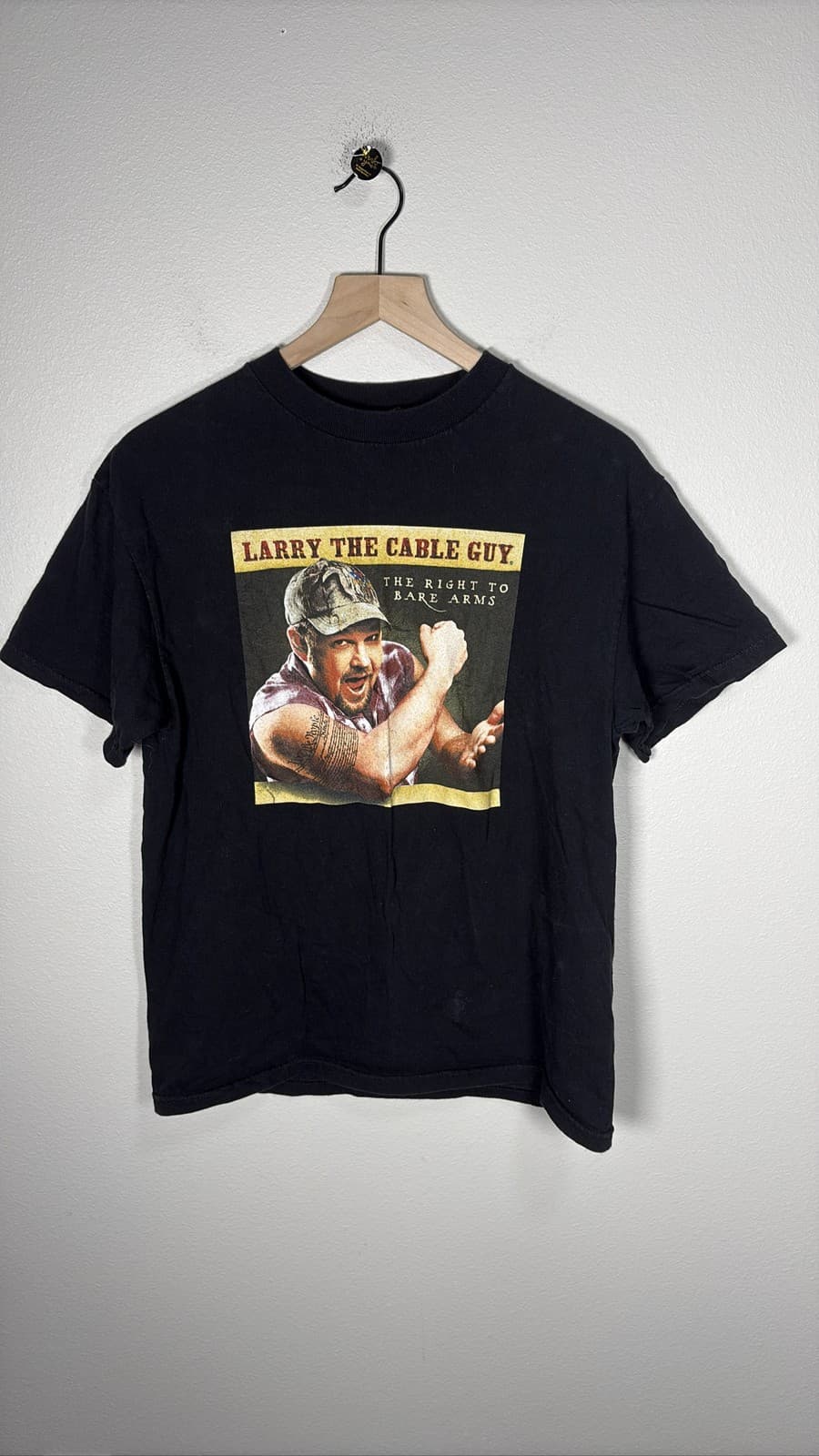 Larry The Cable Guy Right To Bare Arms Comedy Tour T Shirt Black Medium