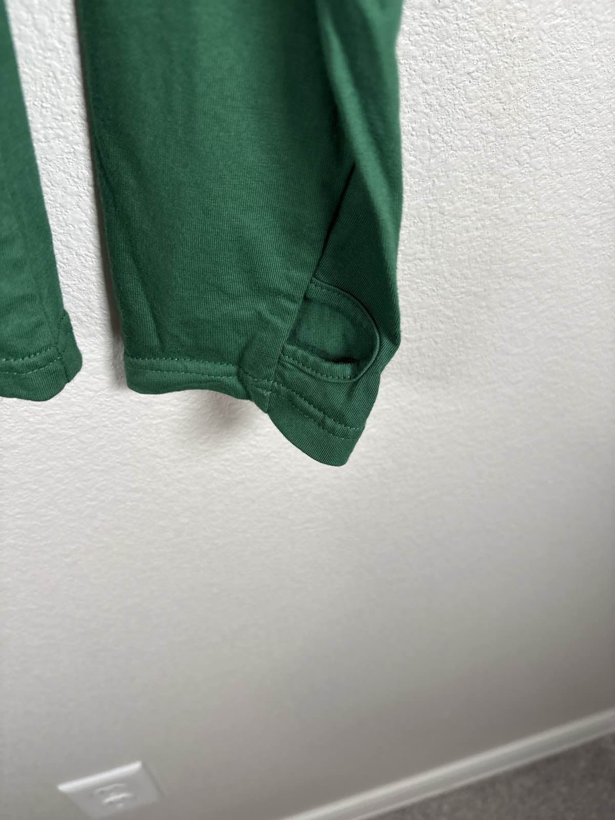 North Dakota State NDSU Bison 1/4 Zip Pullover Green Long Sleeve Womens Small - Thumbnail 4
