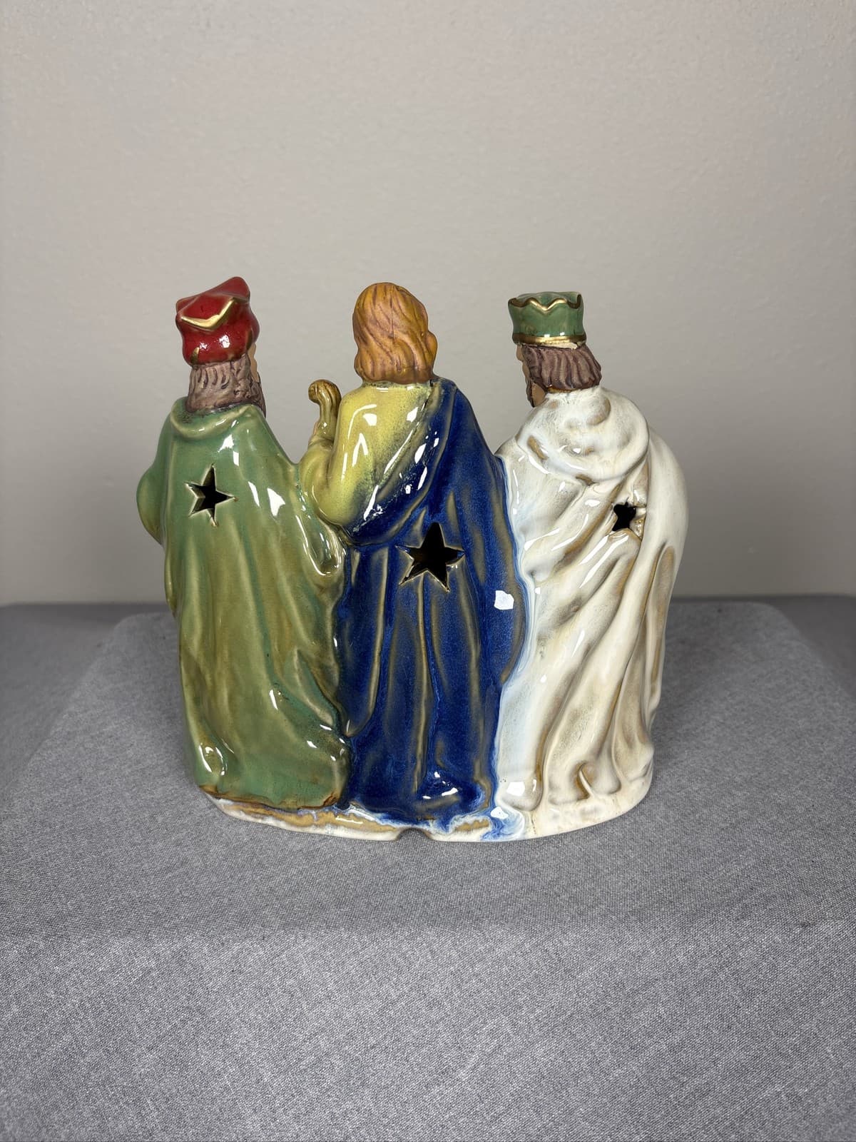 Kirkland Signature Porcelain Nativity Holy Family Figurine Tea Light - Thumbnail 2