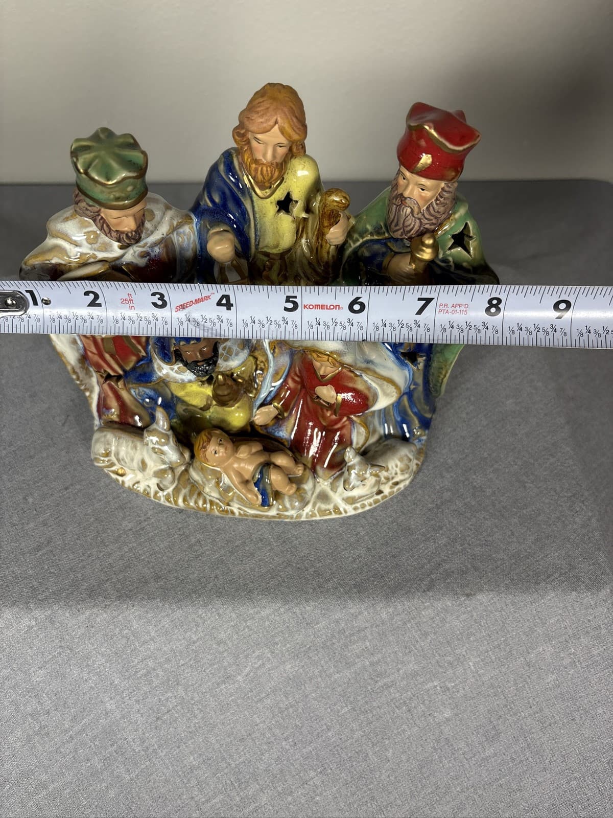 Kirkland Signature Porcelain Nativity Holy Family Figurine Tea Light - Thumbnail 5