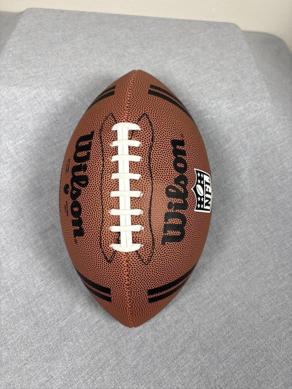 Wilson NFL MVP Size 9 Brown Gridiron Football Rubber WTF1415 - Thumbnail 3