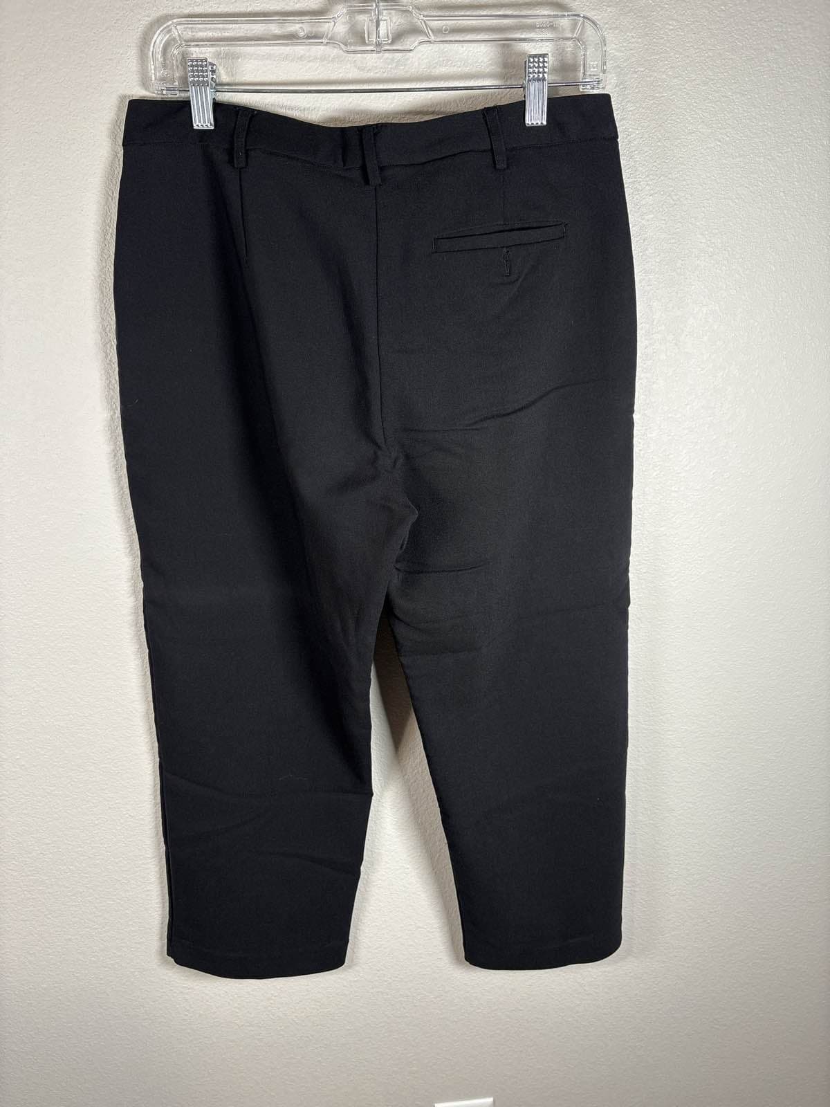 EXPRESS Black Stretch Dress Pants 7/8 Trousers - Thumbnail 5
