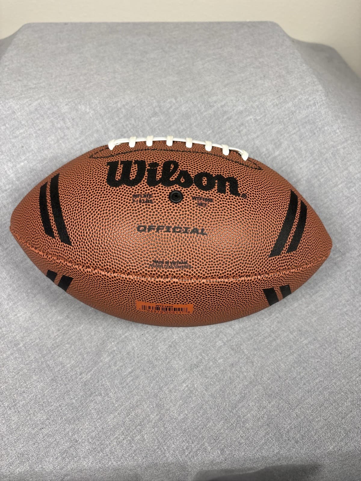 Wilson NFL MVP Size 9 Brown Gridiron Football Rubber WTF1415 - Thumbnail 2