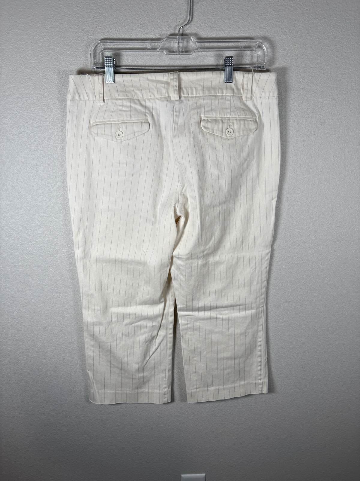 New York & Company Womens 12 Pinstripe Stretch Straight Leg Pants - Thumbnail 4