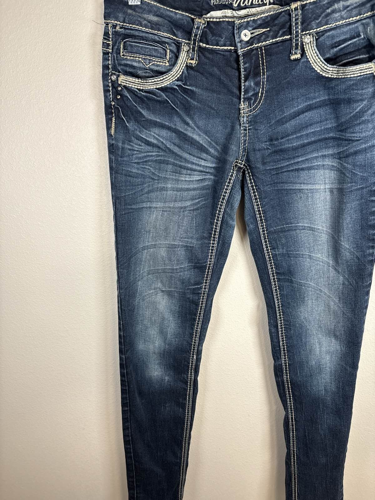 Vanity Premium Collection Women's 28W/32L Embellished Jeans - Thumbnail 4