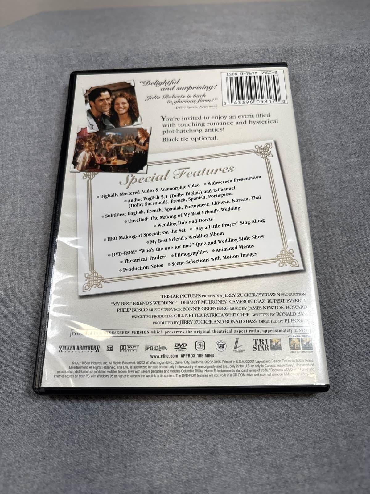 My Friend's Wedding DVD Special Edition Julia Roberts Widescreen - Thumbnail 2