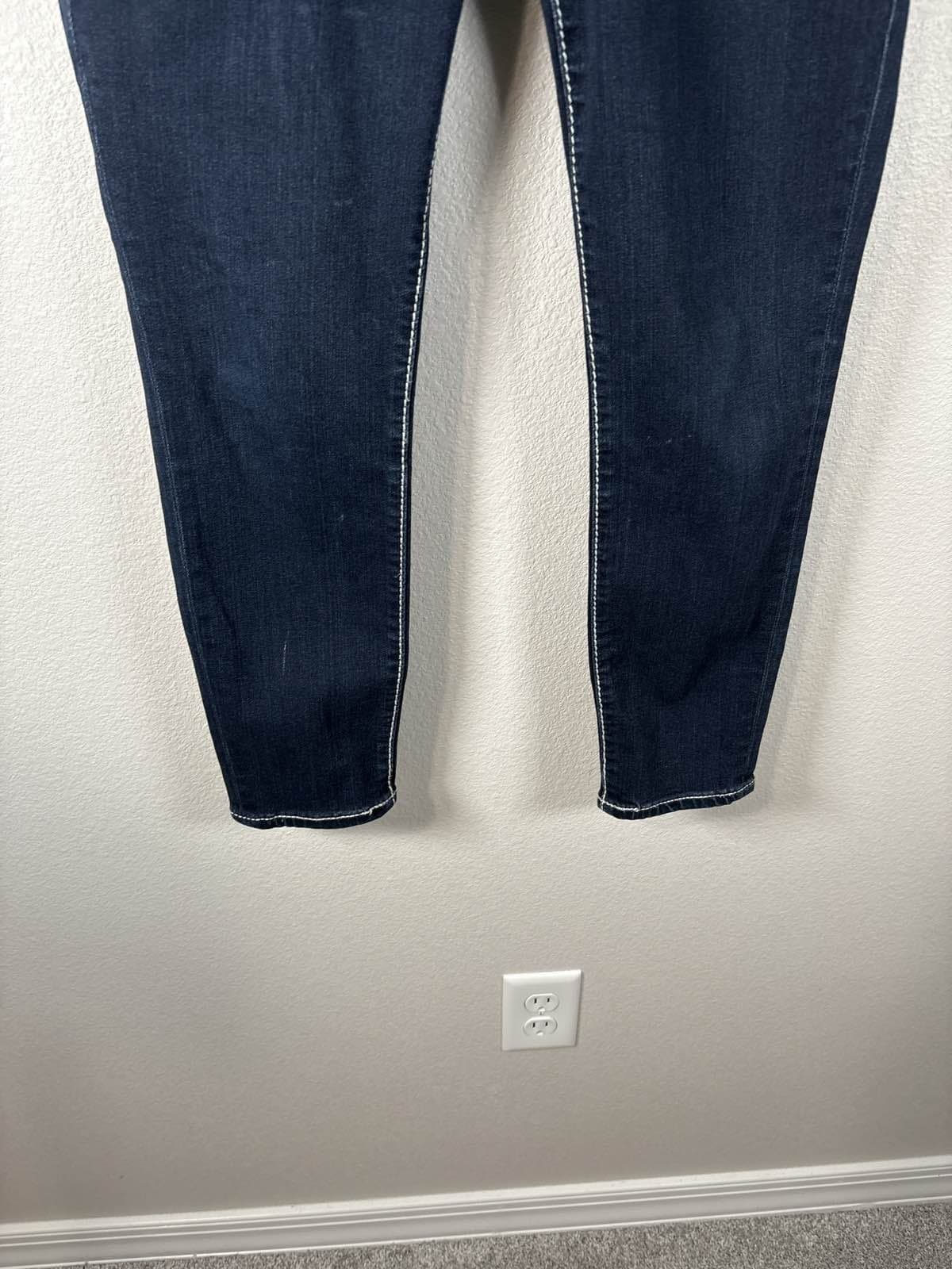 Big Star ALEX Jeans Womens 28 R Dark Wash Bootcut Thick Stitch Stretch Denim - Thumbnail 4