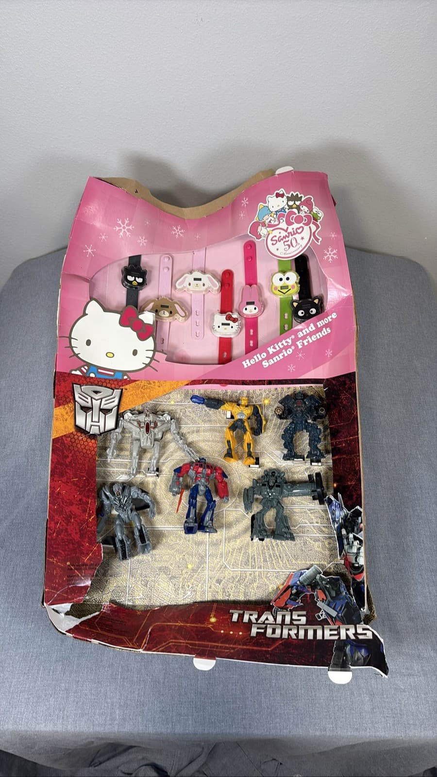 Hello Kitty Sanrio 50th Anniv Figure Watch Set + Transformers Mc Donald’s 2008