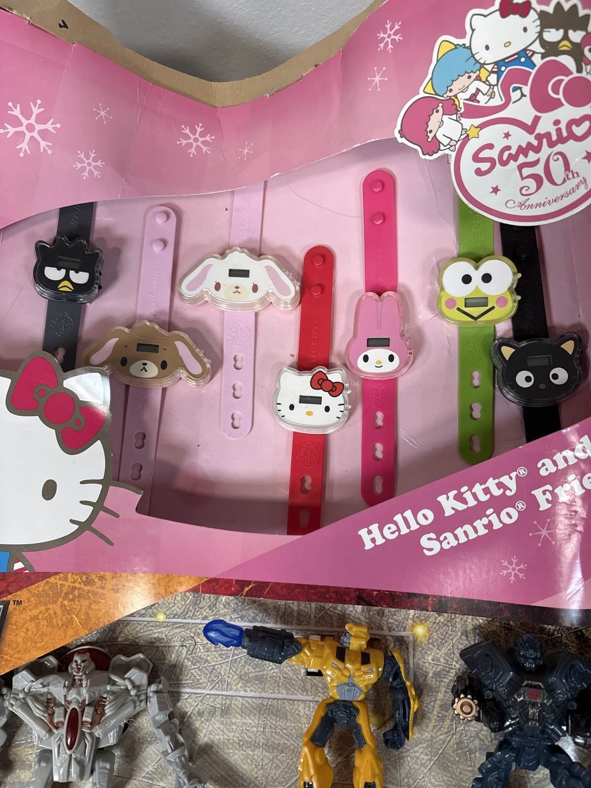 Hello Kitty Sanrio 50th Anniv Figure Watch Set + Transformers Mc Donald’s 2008 - Thumbnail 3