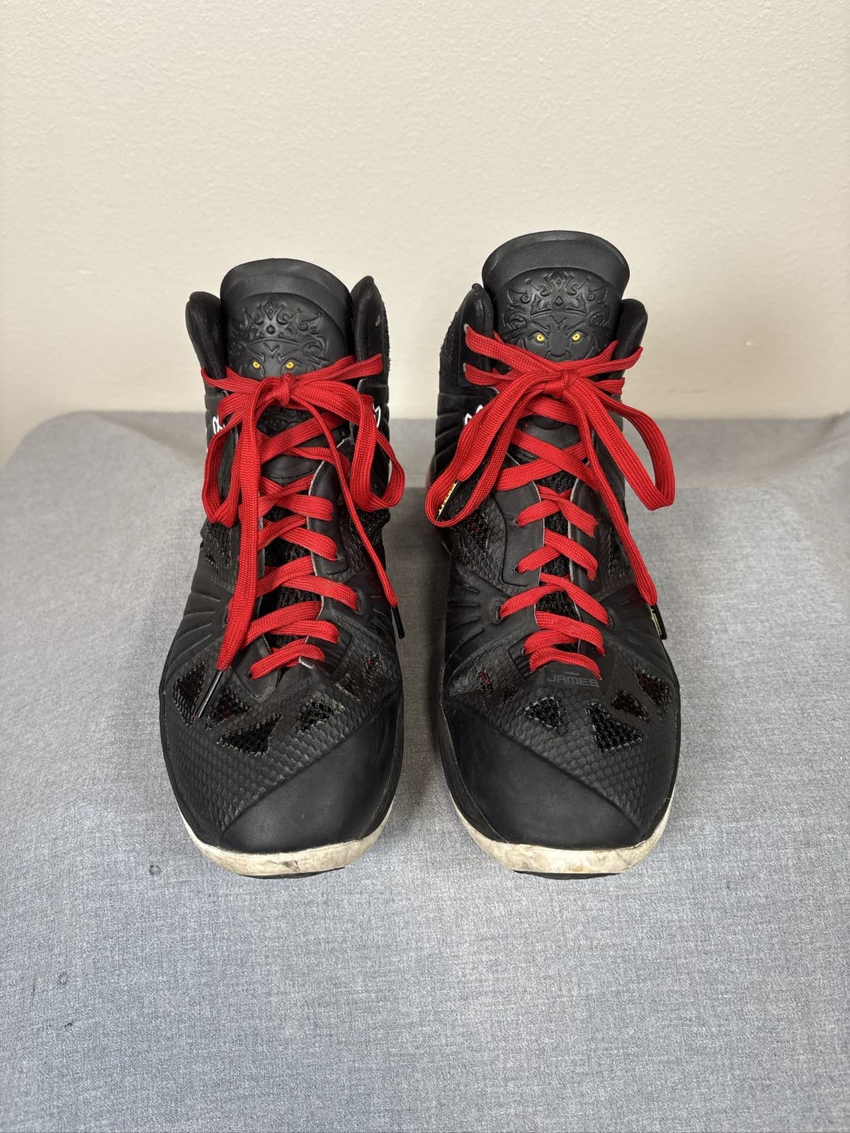 Nike LeBron 8 PS Black Red Basketball Shoes Mens - Thumbnail 2