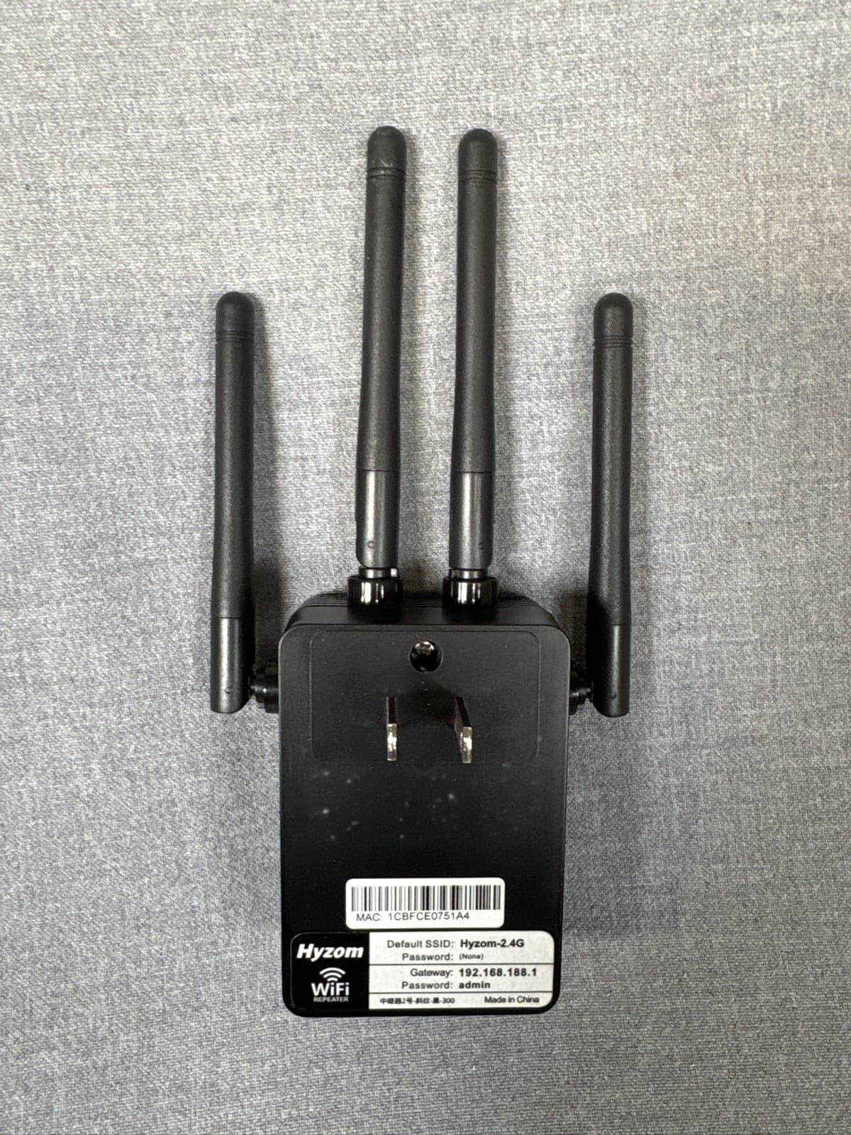 Hyzom WiFi 4 Repeater 300Mbps 2.4G RPT-002 Signal Extender - Thumbnail 2