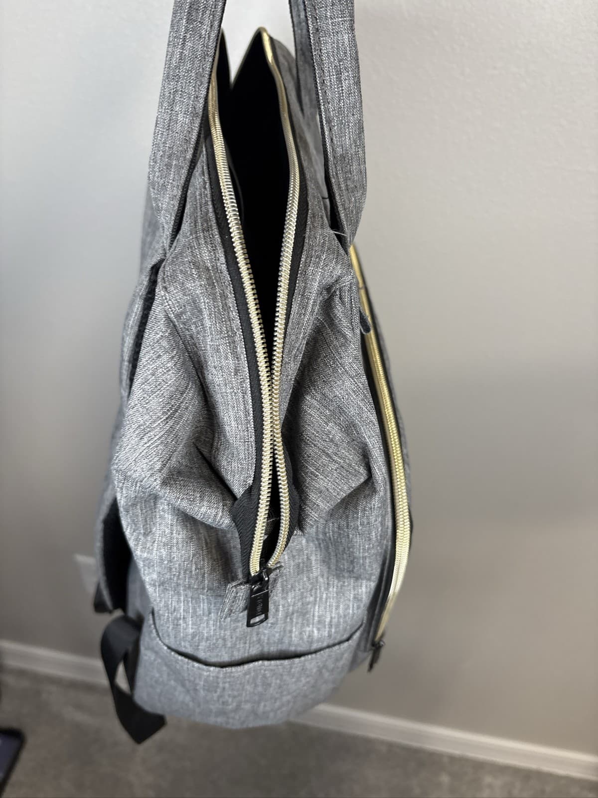 YTONET Laptop Backpack USB Charging Port Travel School Bag Gray - Thumbnail 5