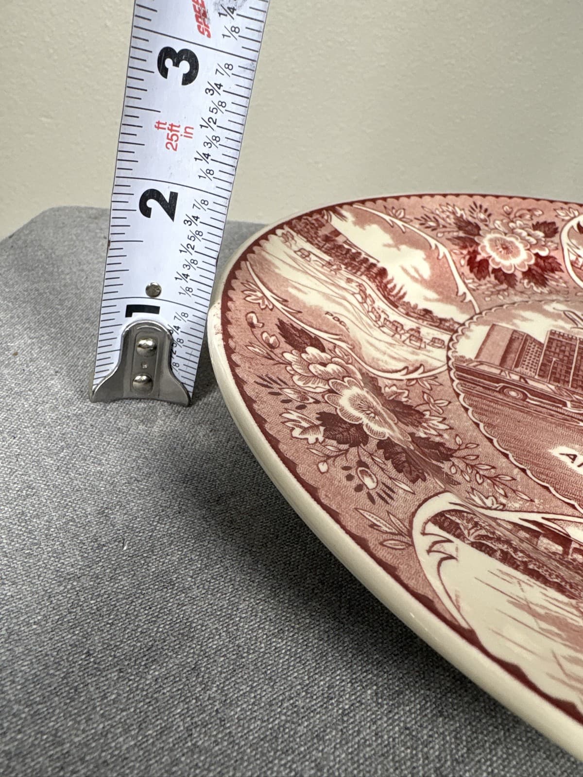 Vintage Disneyland Hotel Staffordshire Ware Souvenir Plate Anaheim California - Thumbnail 5