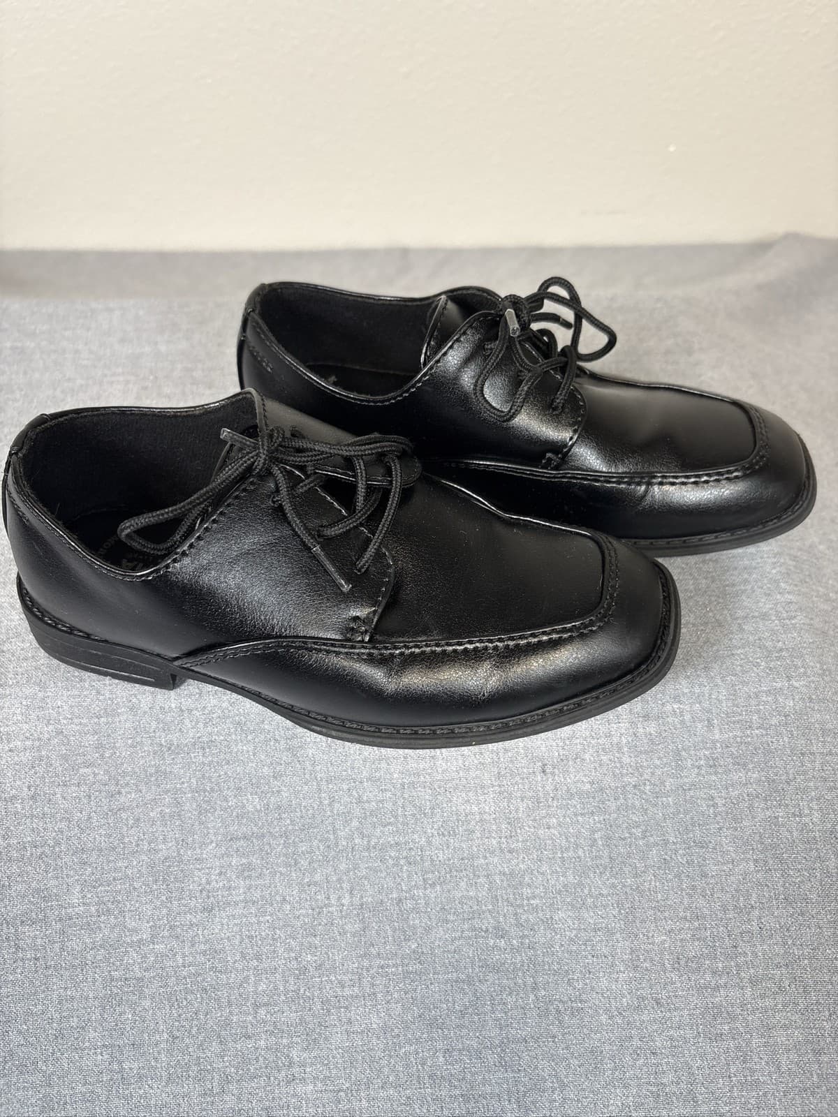 Sonoma Alexander Youth Boys Black Lace Up Memory Foam Dress Shoes Size 13 - Thumbnail 3