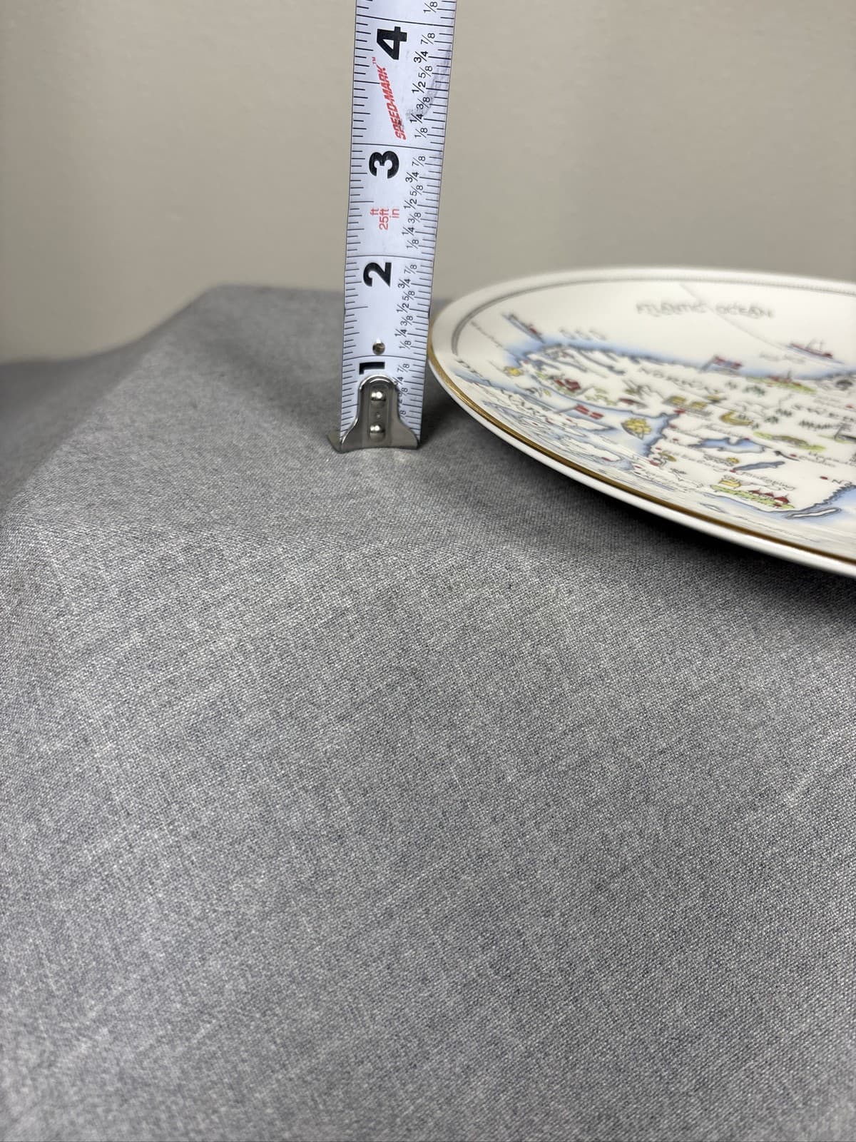 Royal Tuscan Scandinavia Map Fine Bone China Plate Made In England - Thumbnail 5