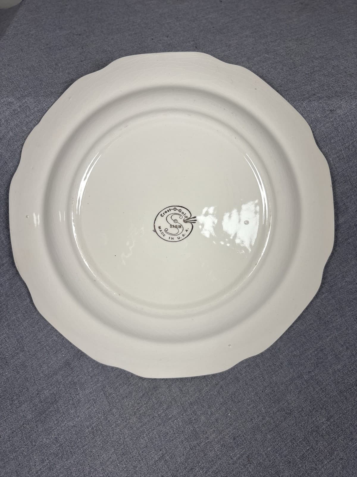 Vintage Nebraska The Cornhusker State Souvenir Decorative Plate Gold Trim - Thumbnail 2