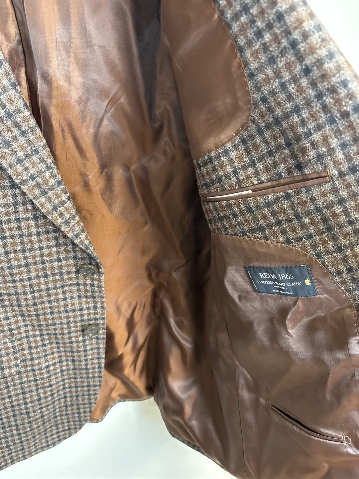 Reda 1865 Super 110s Traceable Wool Blazer 42S - Thumbnail 2