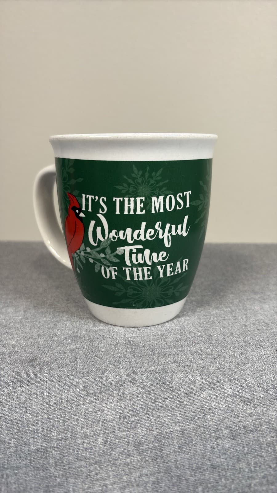 Royal Norfolk Wonderful Time of Year Cardinal Mug
