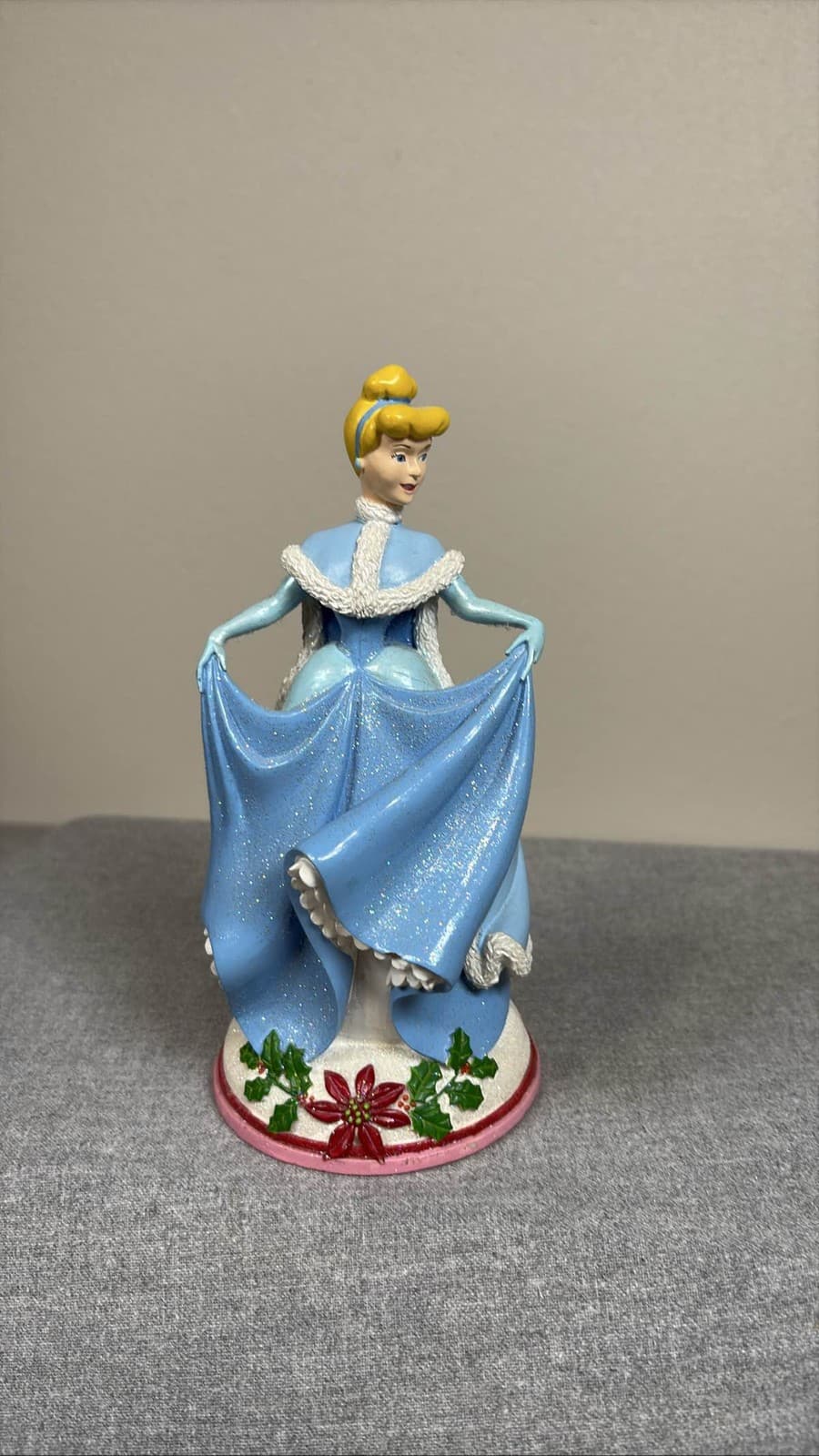 Disney Cinderella Poinsettia Gown Statue