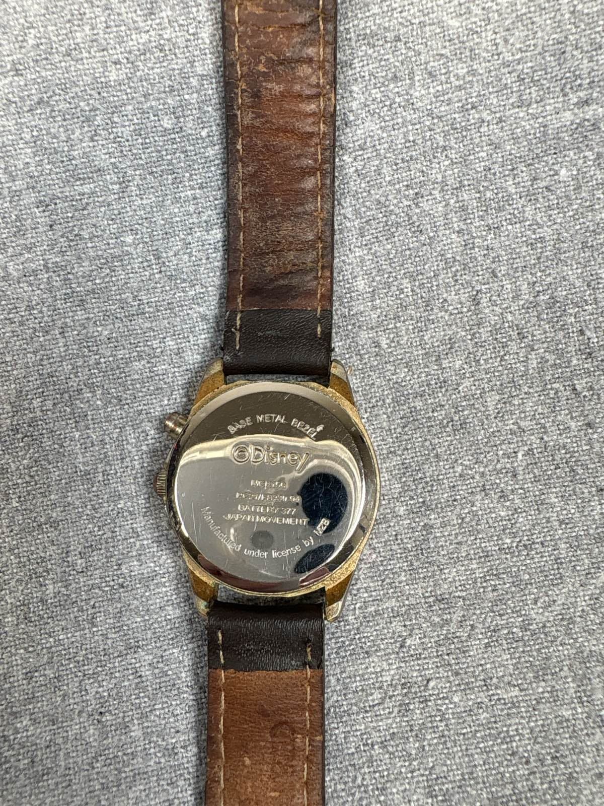 Lorus Mickey Mouse Musical Watch Brown Leather Band - Thumbnail 3