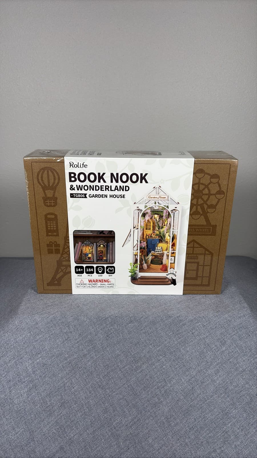 Rolife Garden House DIY Book Nook Kit TGB06 Miniature Puzzle 3D