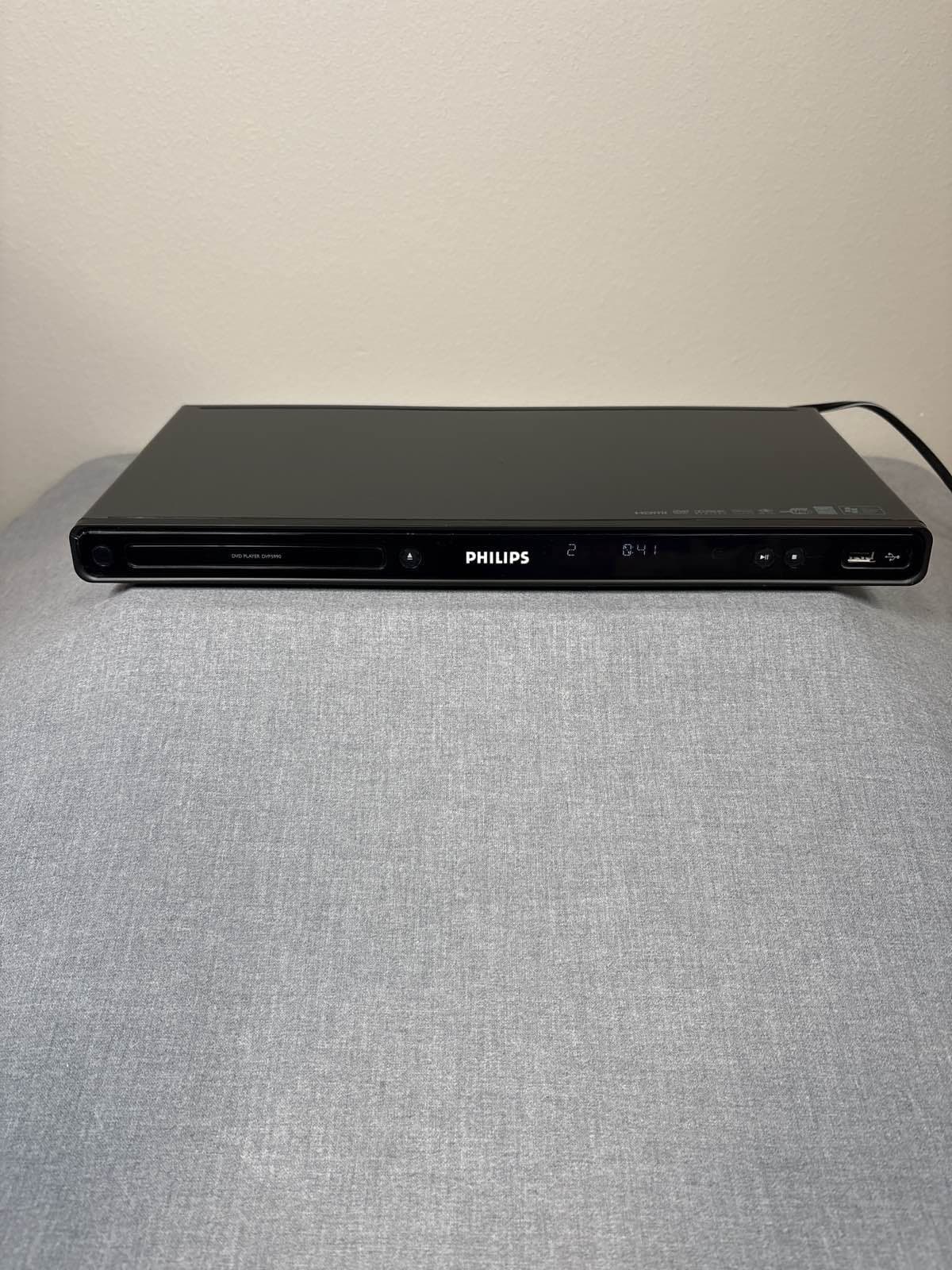 Philips DVP5990/F7 DVD Player HDMI DivX 1080p Upscaling Black