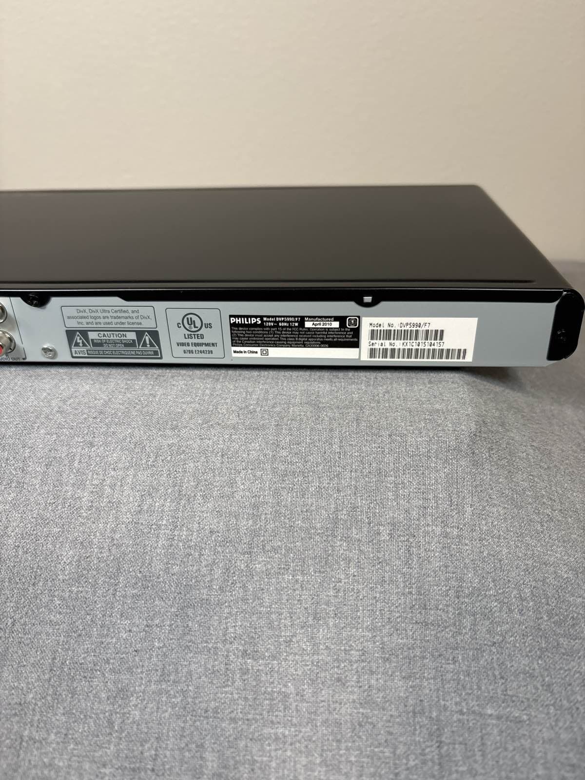 Philips DVP5990/F7 DVD Player HDMI DivX 1080p Upscaling Black - Thumbnail 5