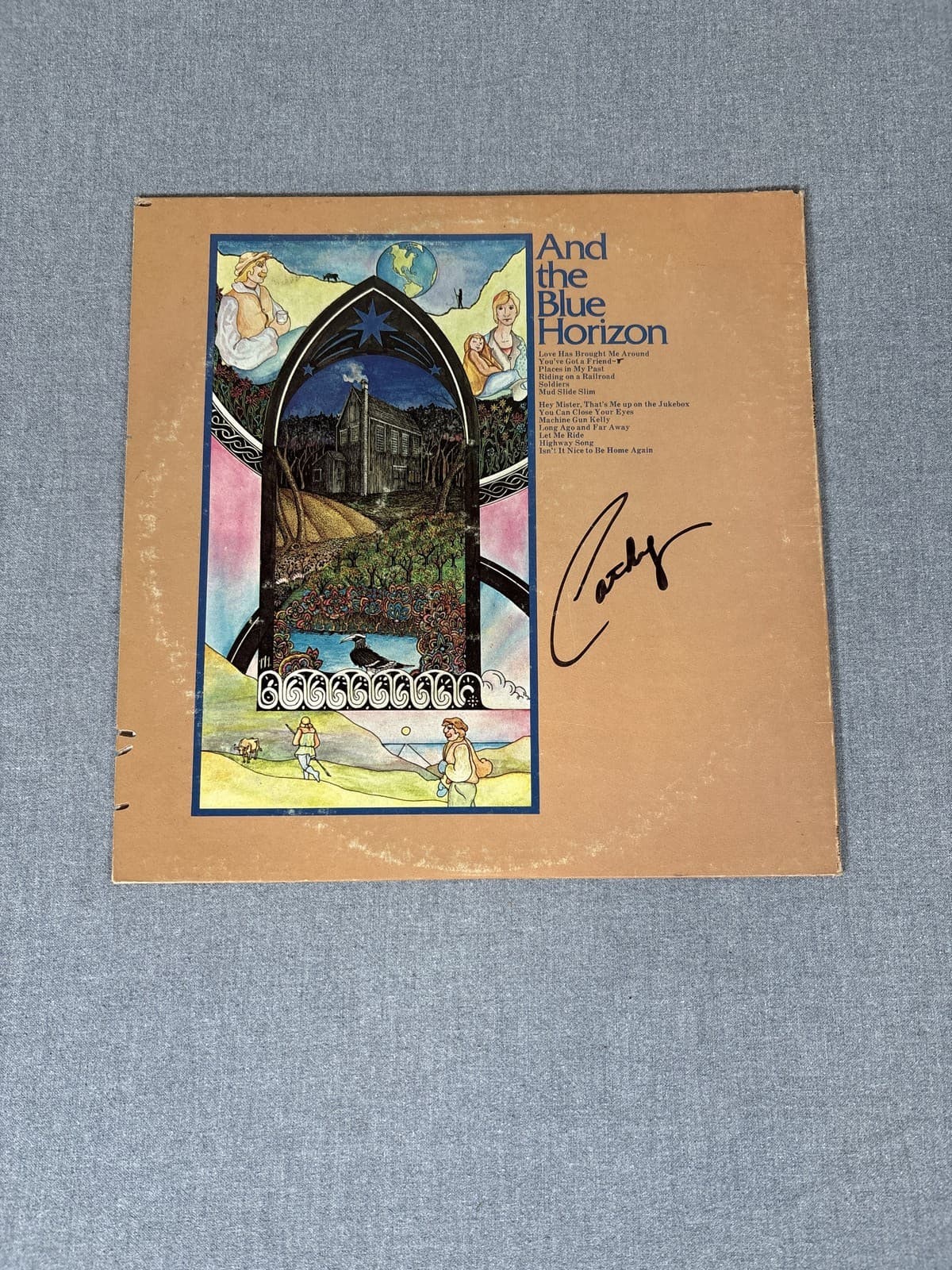 Signed James Taylor Mud Slide Slim LP Vinyl Record 1971 WB BS 2561 Autographed - Thumbnail 2
