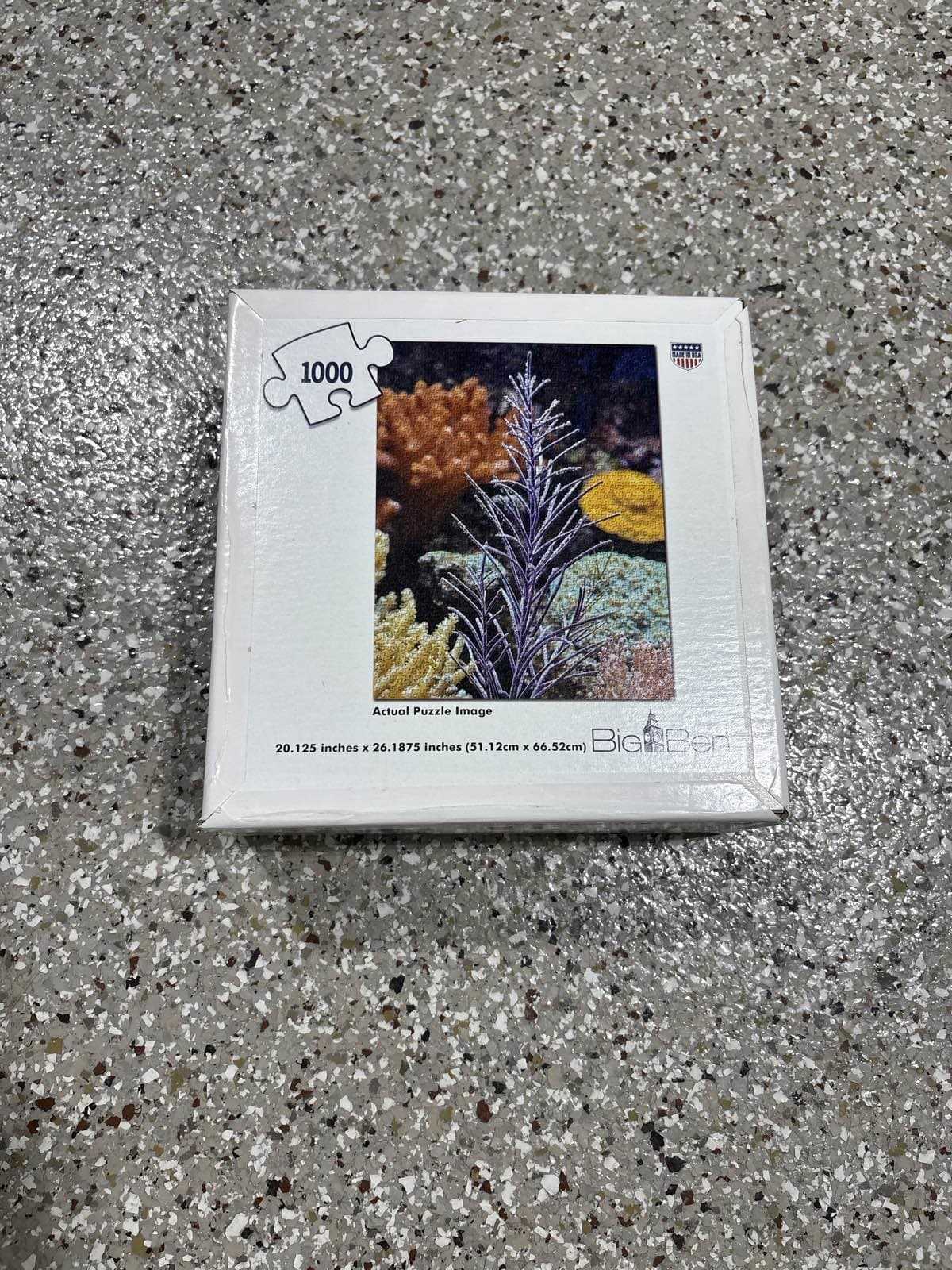 Milton Bradley Big Ben Coral Reef 1000 Piece Jigsaw Puzzle NEW Sealed MB - Thumbnail 2